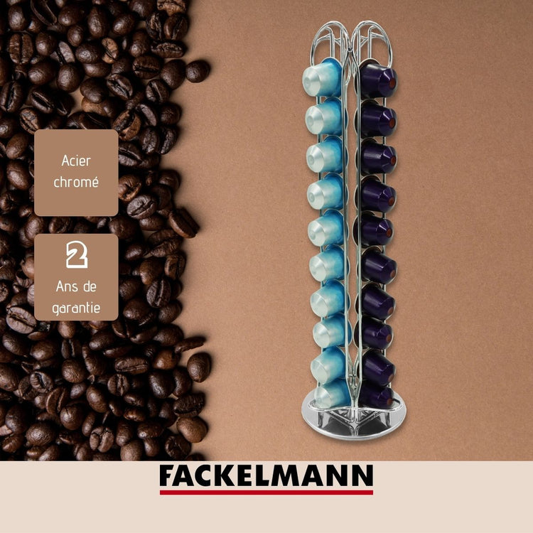 Porte capsule Nespresso rotatif Fackelmann Petit Déjeuner