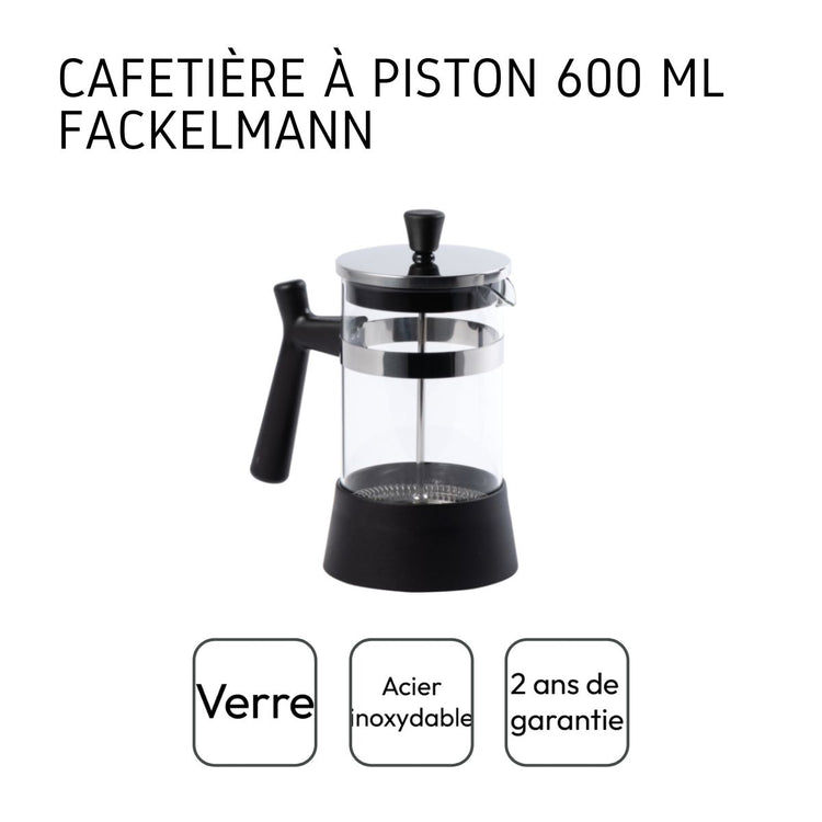 Cafetière à piston 600 ml Fackelmann