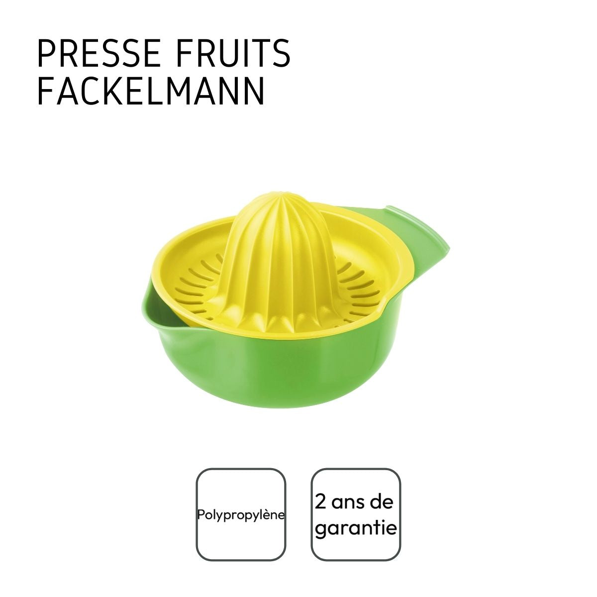 Presse-agrume avec réceptacle Fackelmann Colors Edition