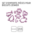 Lot de 8 emporte-pièces pour biscuits Linzer Zenker Sweet Sensation