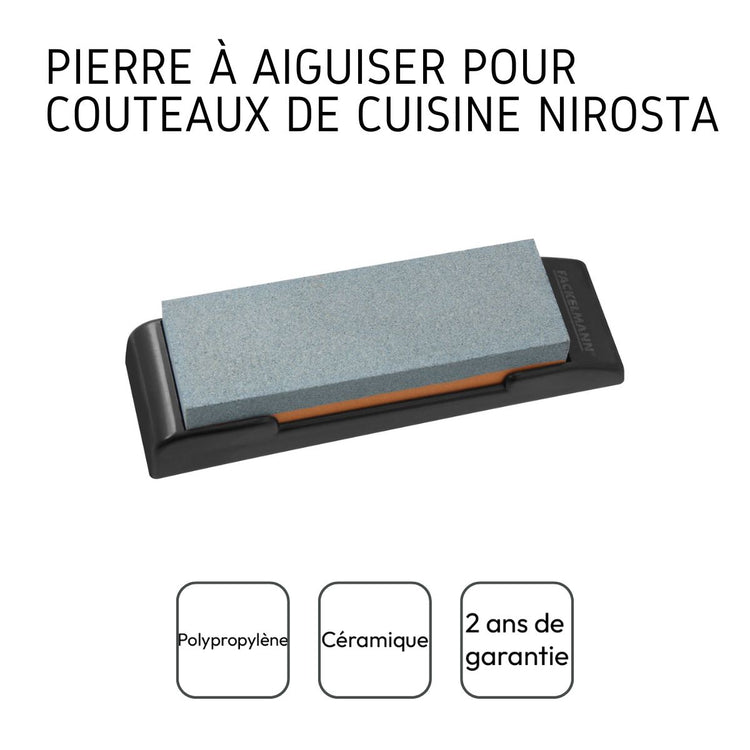 Pierre à affuter les couteaux de cuisine Nirosta