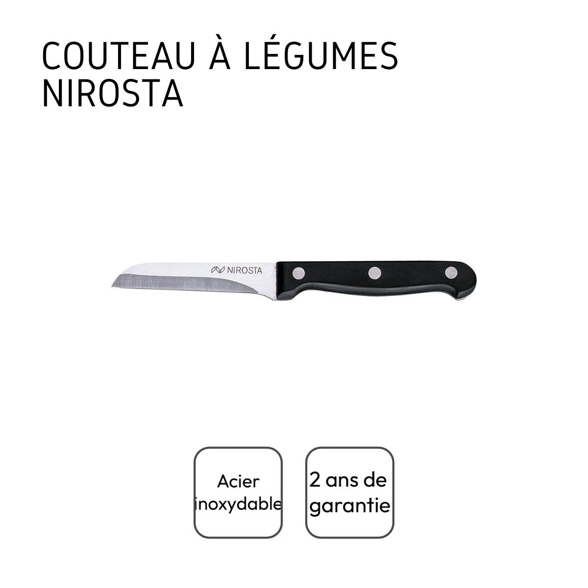 Couteau à légumes 18 cm Nirosta Mega