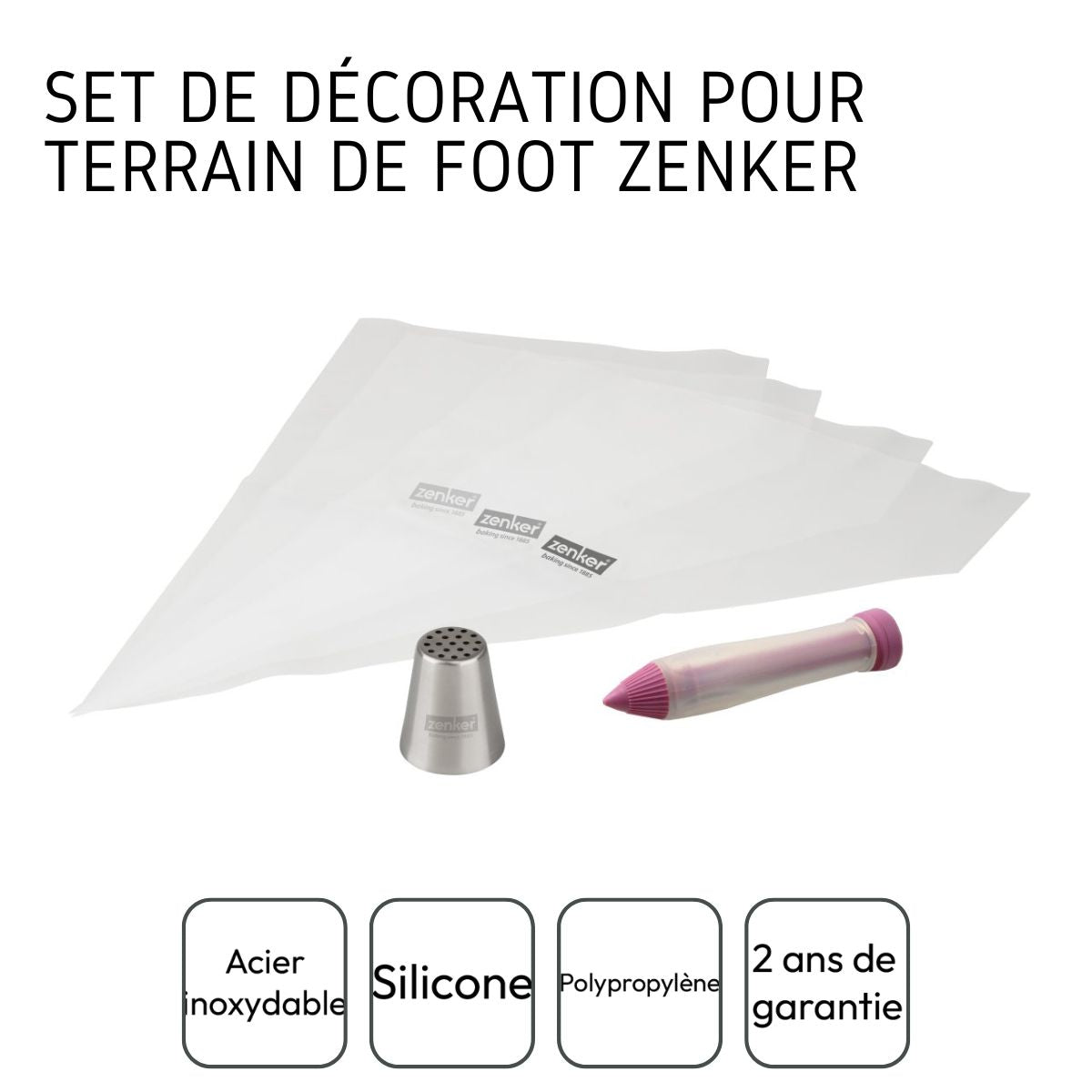 Set de décoration de terrain de foot 6 pièces Zenker Spécial Football
