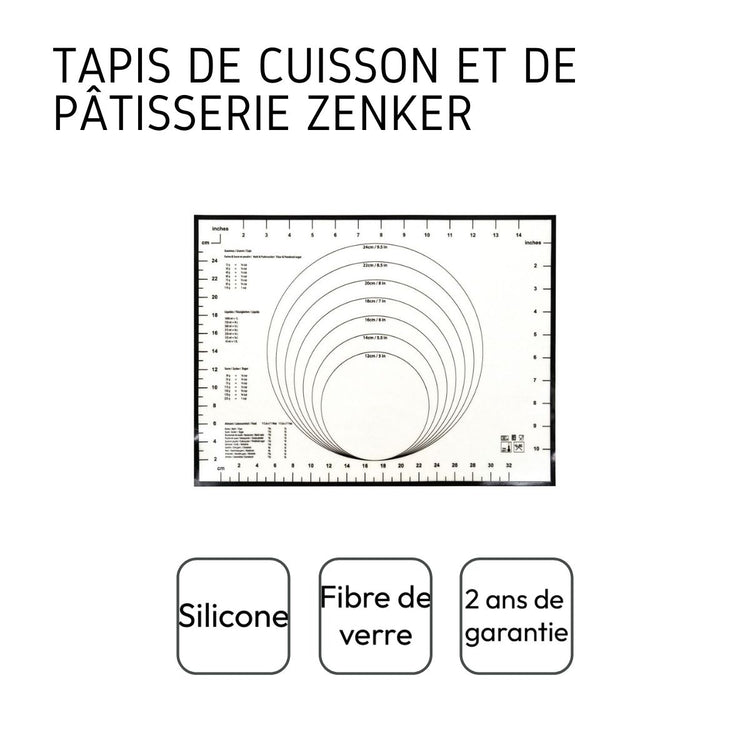 Tapis de cuisson en silicone Zenker Smart Pastry