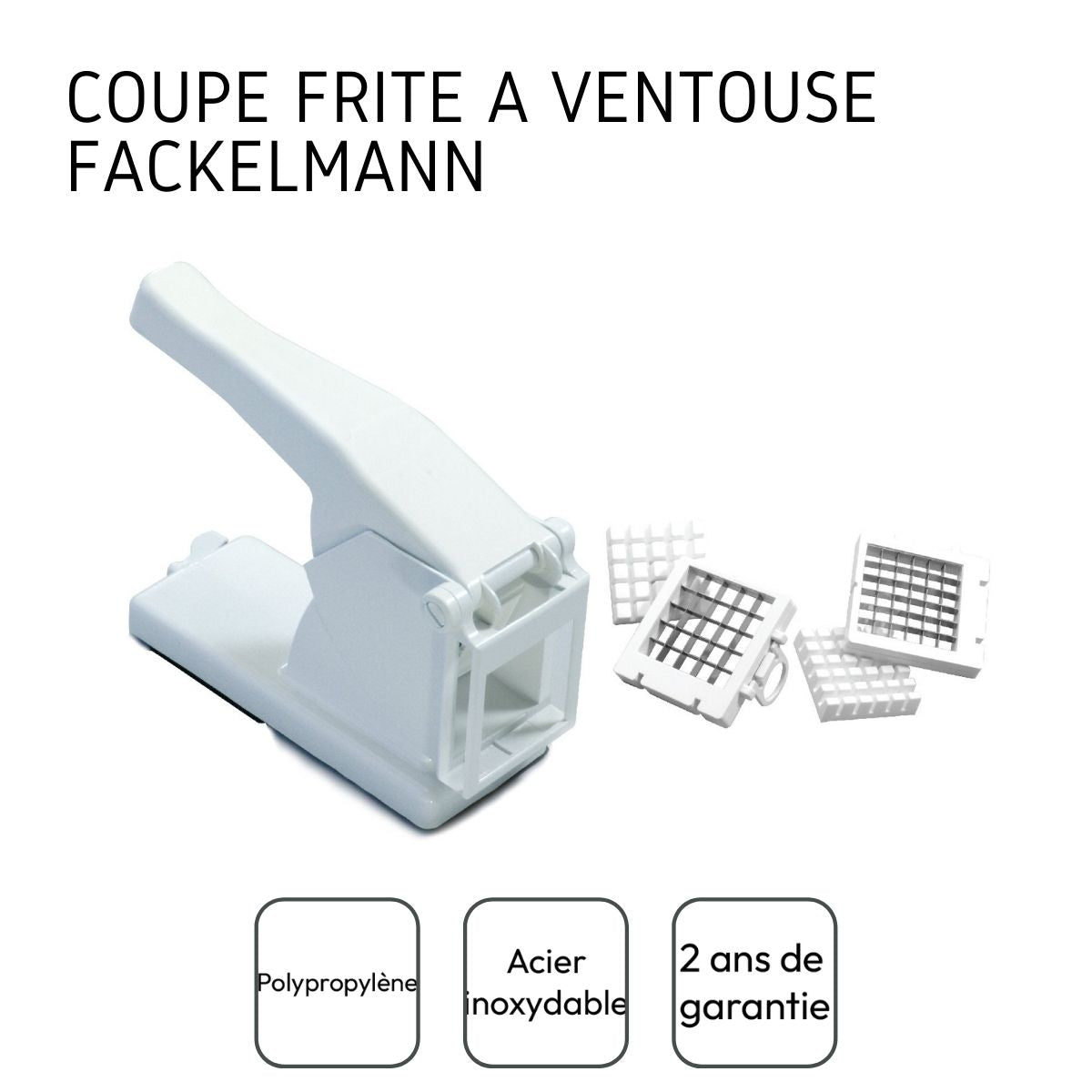 Coupe frite avec deux grilles de découpe Fackelmann Handmade Tradition