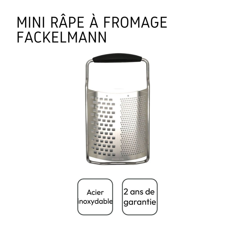 Râpe à fromage inox 2 en 1 Fackelmann