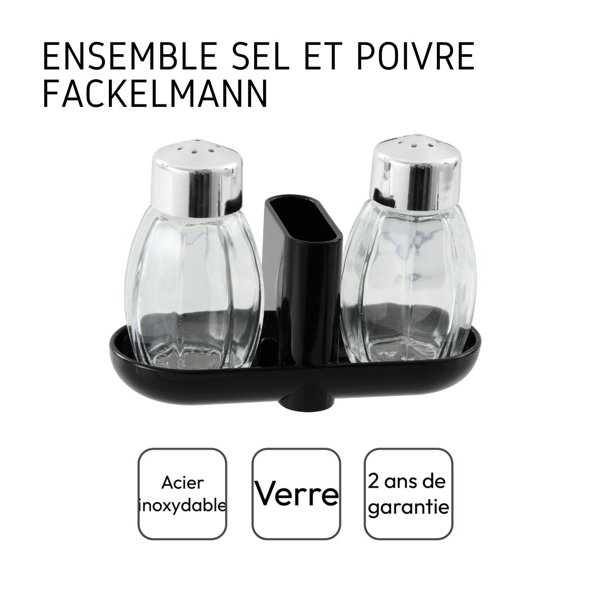 Ensemble salière et poivrière, distributeur de sel et de poivre en