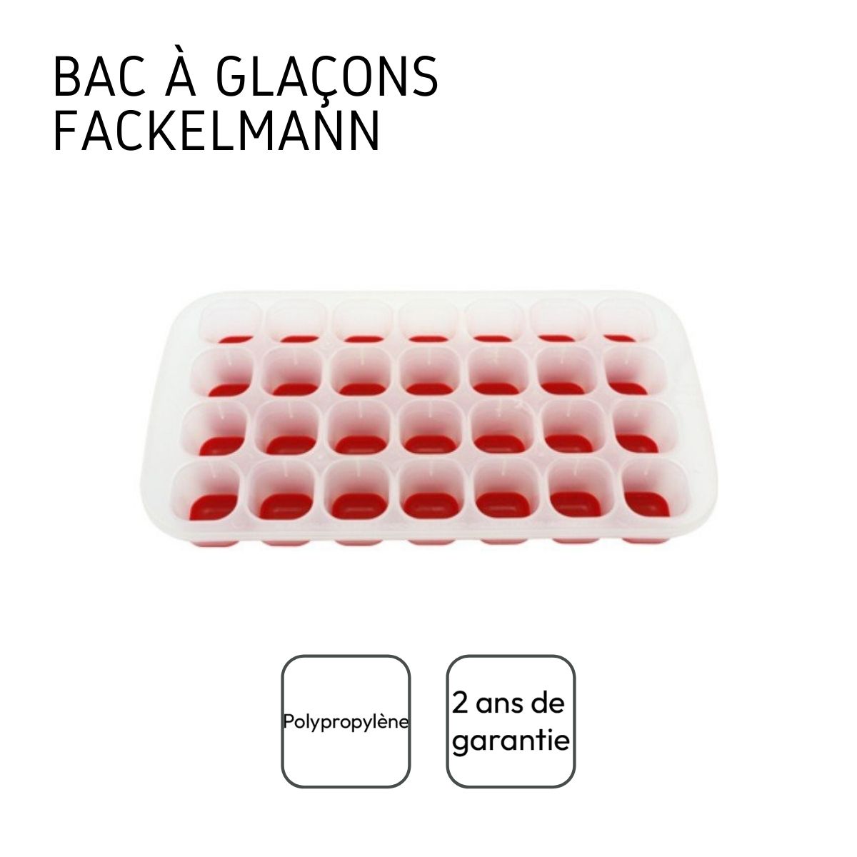 Bac à glaçons 28 cubes Plastique Fackelmann Bar Concept