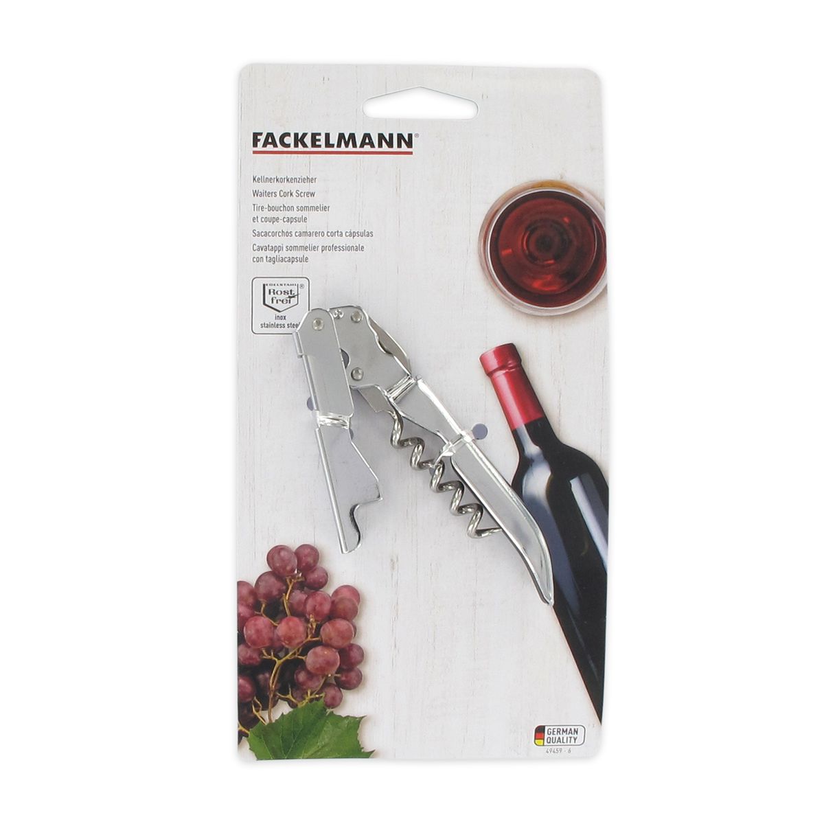 Tire-bouchon limonadier double levier en inox Fackelmann Bar Concept