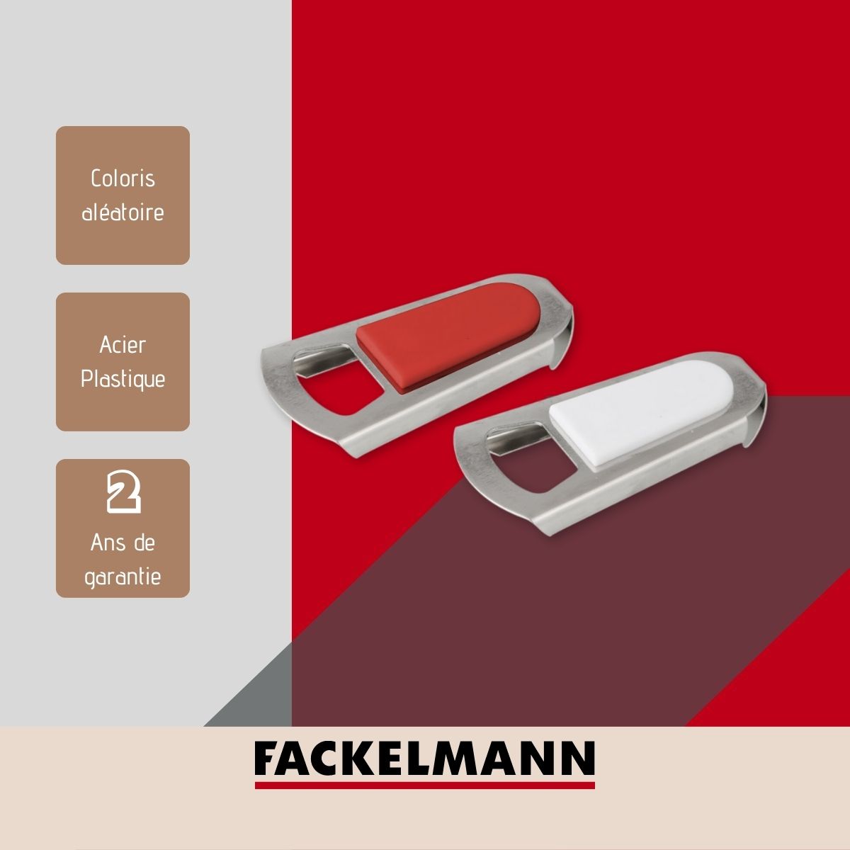 Décapsuleur et rebouche bouteille 2 en 1 Fackelmann Basic