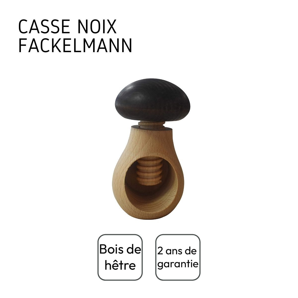 Casse-noix en bois vissable Fackelmann Wood Edition