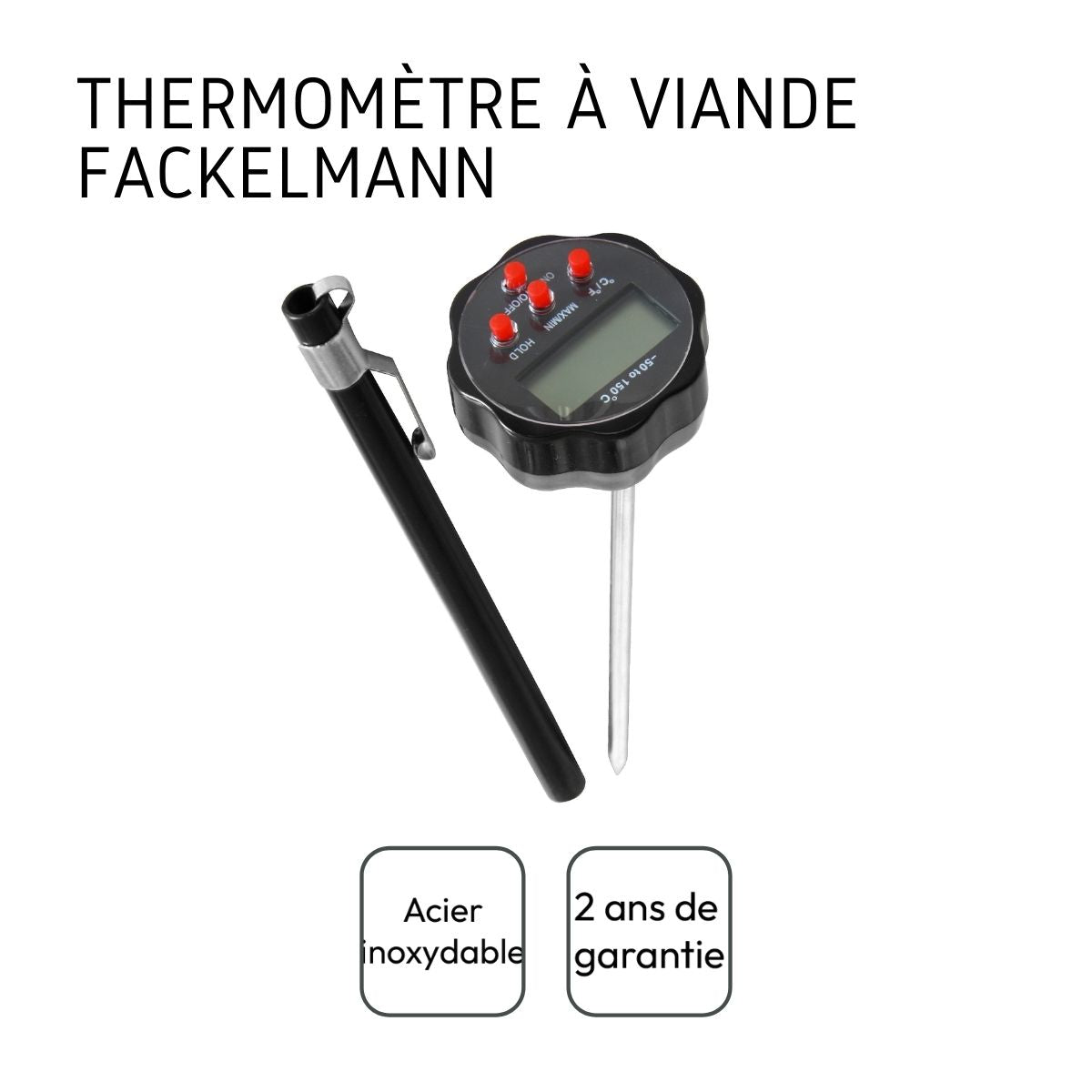 Thermomètre de cuisson digital Fackelmann