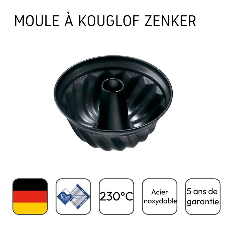 Moule à kouglof 25 cm Zenker Black Metallic