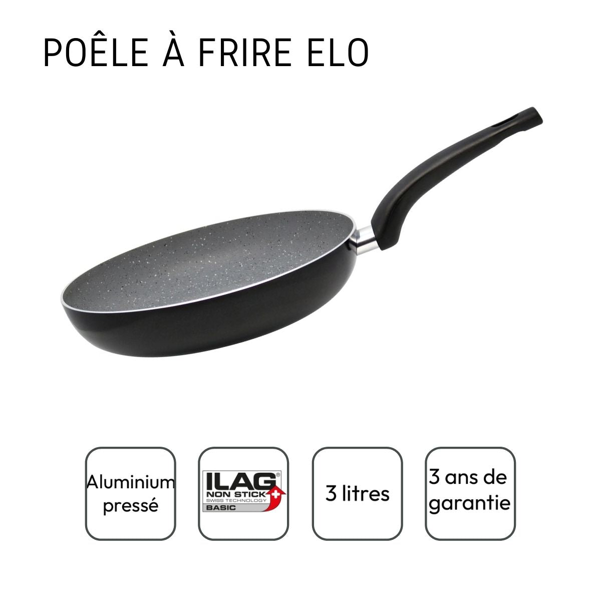 Poêle à frire de 32 cm d'une capacité de 3 litres Elo Dolomit