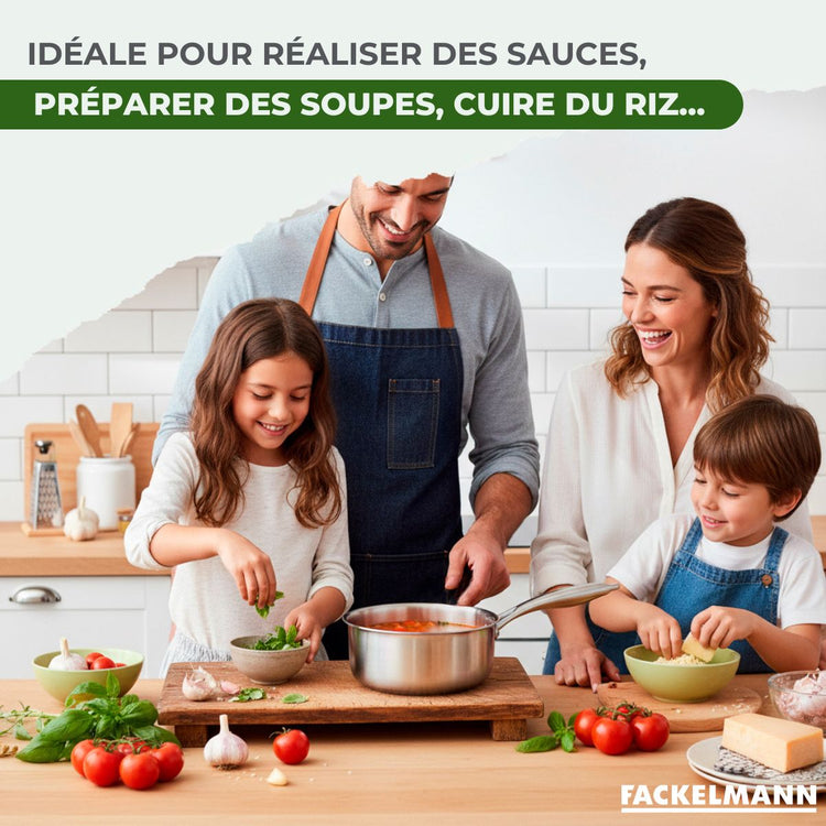 Casserole 16 cm en inox 18/10 Triply Fackelmann Vita3