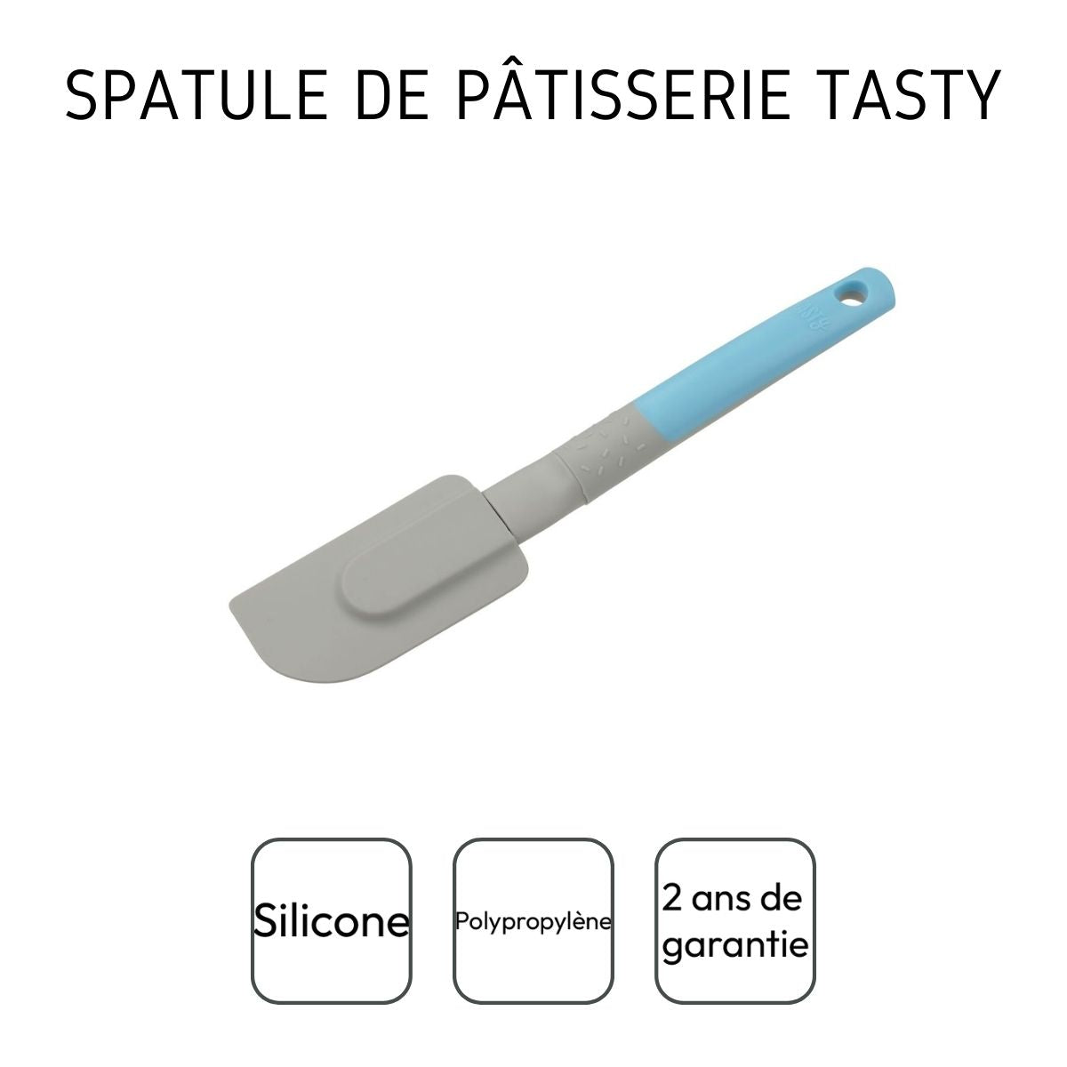 Spatule de pâtisserie turquoise en silicone 24,6 cm Tasty Pâtisserie