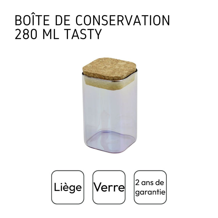 Boîte de conservation avec couvercle 280 ml Tasty Green
