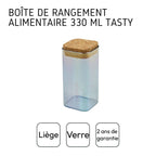 Boîte de conservation en verre avec couvercle 330 ml Tasty Green