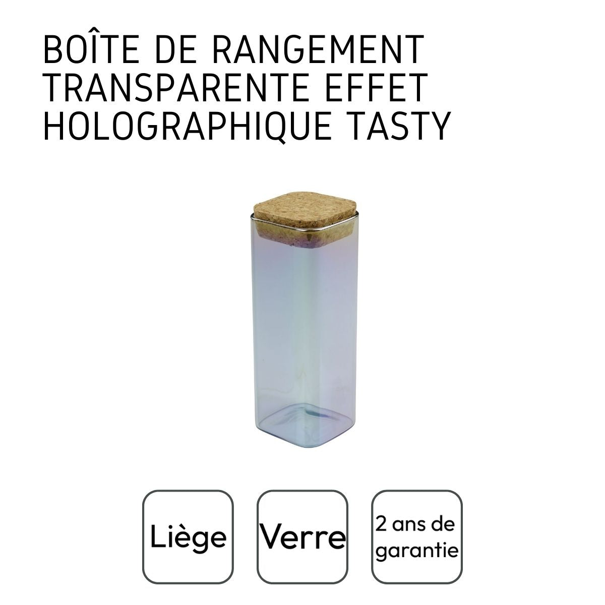 Boîte de conservation en verre 450 ml Tasty Green