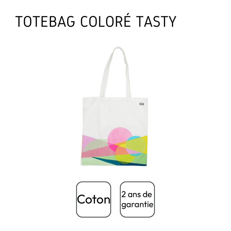 Sac de course type totebag en coton Tasty Green