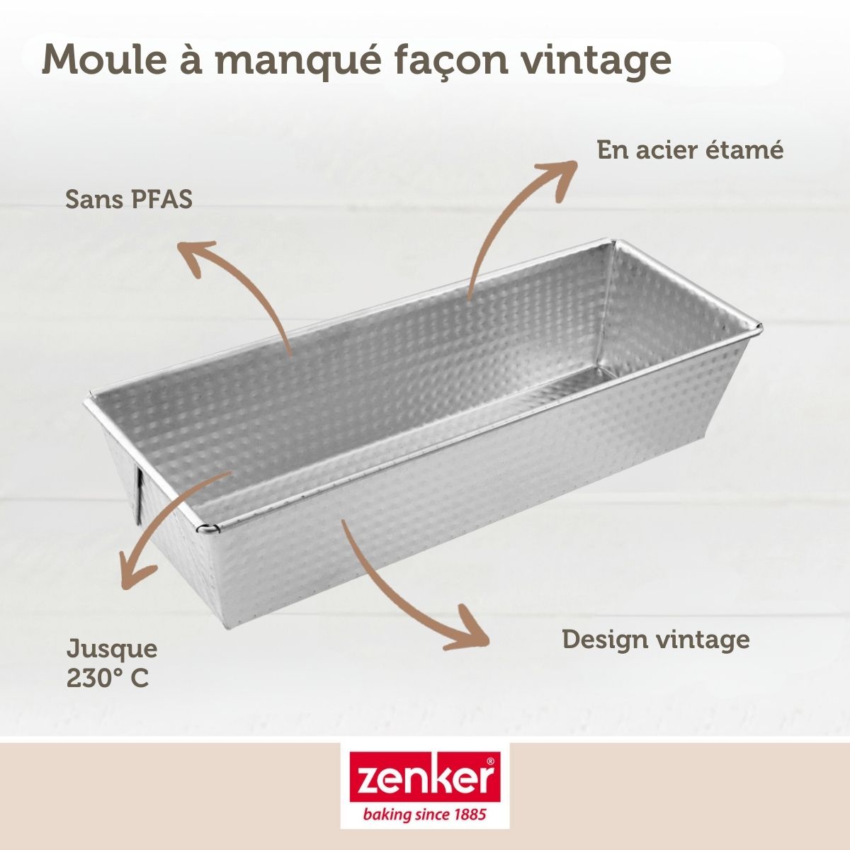 Moule à cake 25,5 cm Zenker Silver