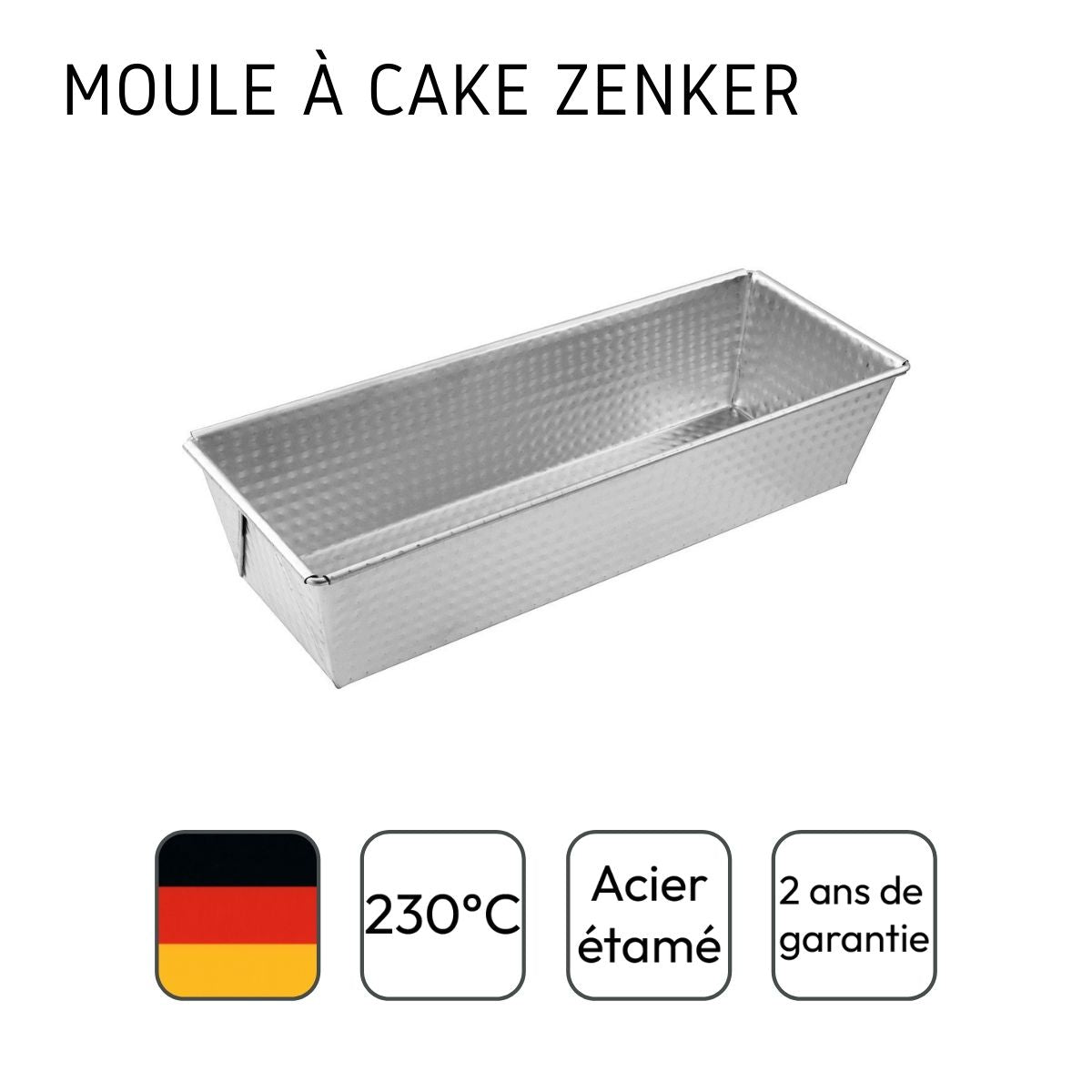 Moule à cake 30 cm Zenker Silver