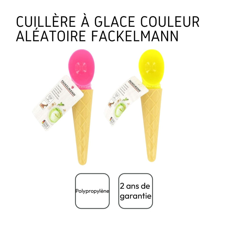 Cuillère à glace colorée en forme de cône Fackelmann