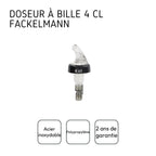 Bec verseur doseur à alcool à bille 4 cl Fackelmann