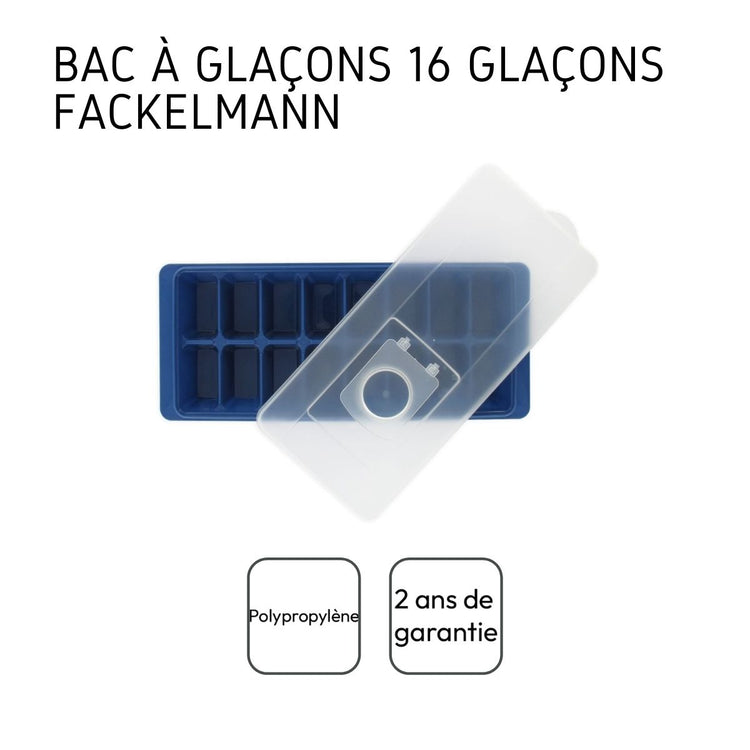 Bac à glaçons avec couvercle capacité de 16 glaçons Fackelmann Bar Concept