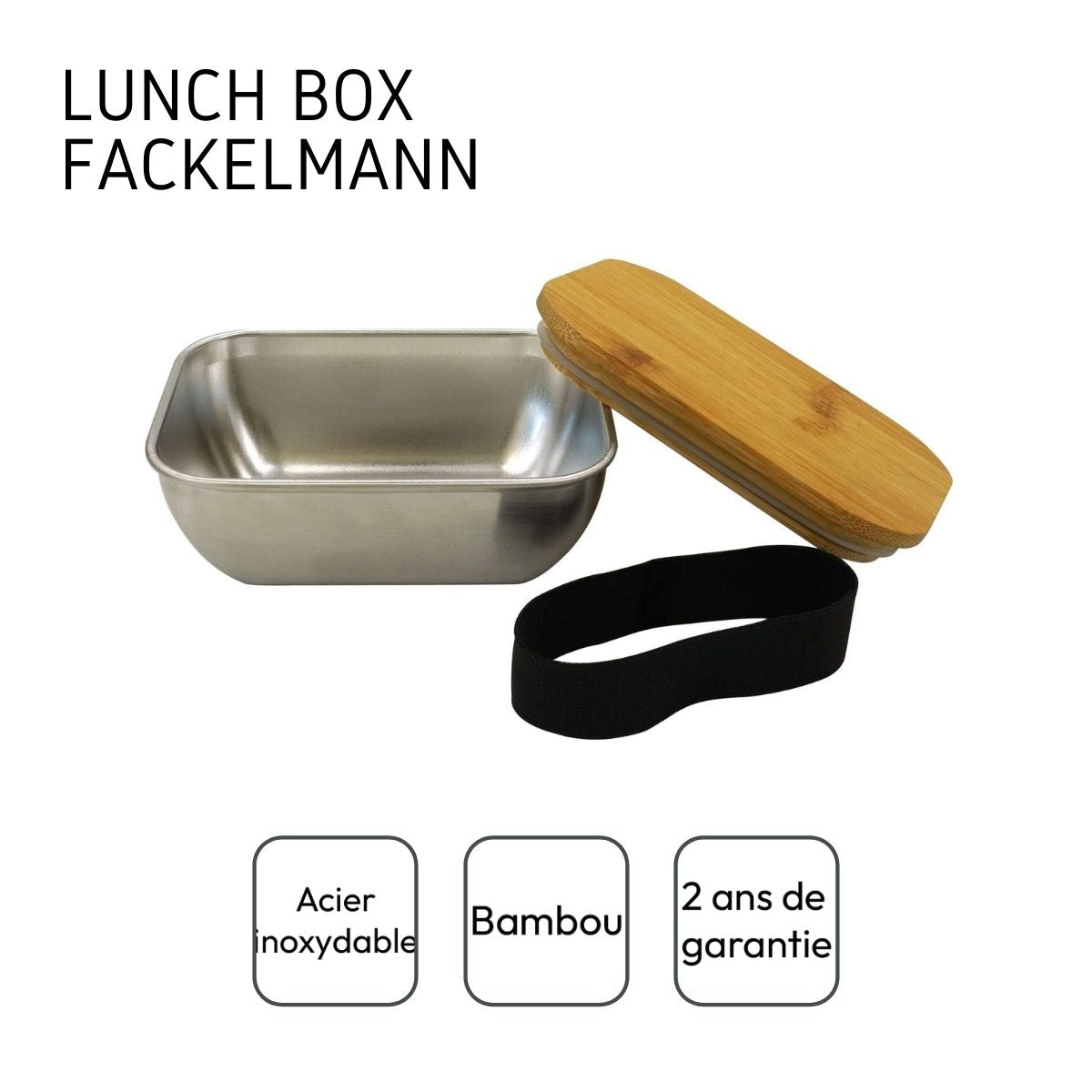 Lunch box inox pour micro-ondes de 700 ml Fackelmann