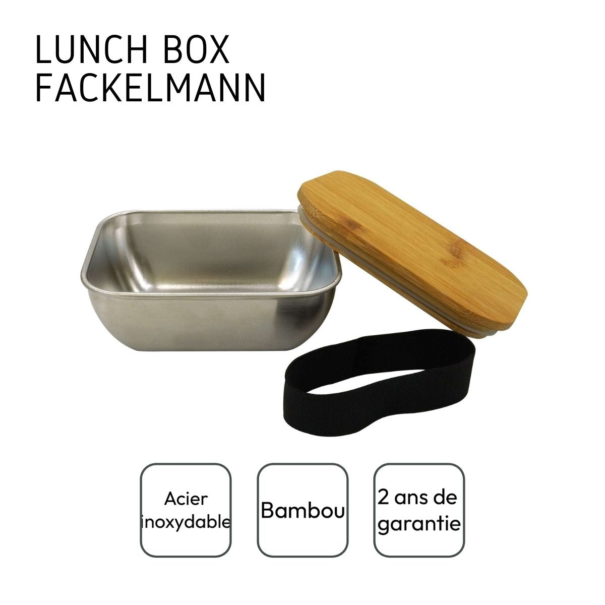 Lunch box inox micro-ondable de 400 ml Fackelmann Move