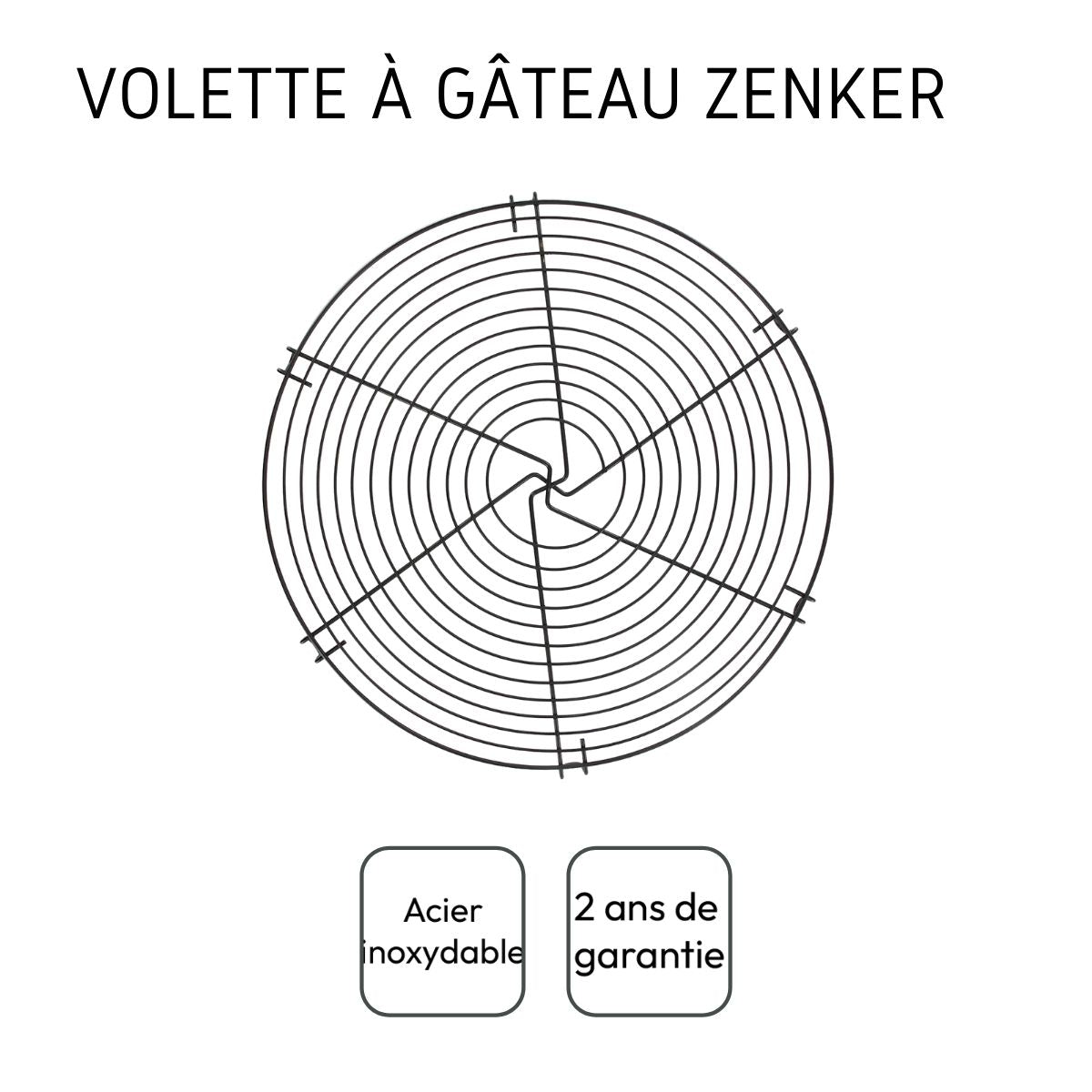 Volette à gâteau métal  avec revêtement anti-adhésif  30 cm Zenker