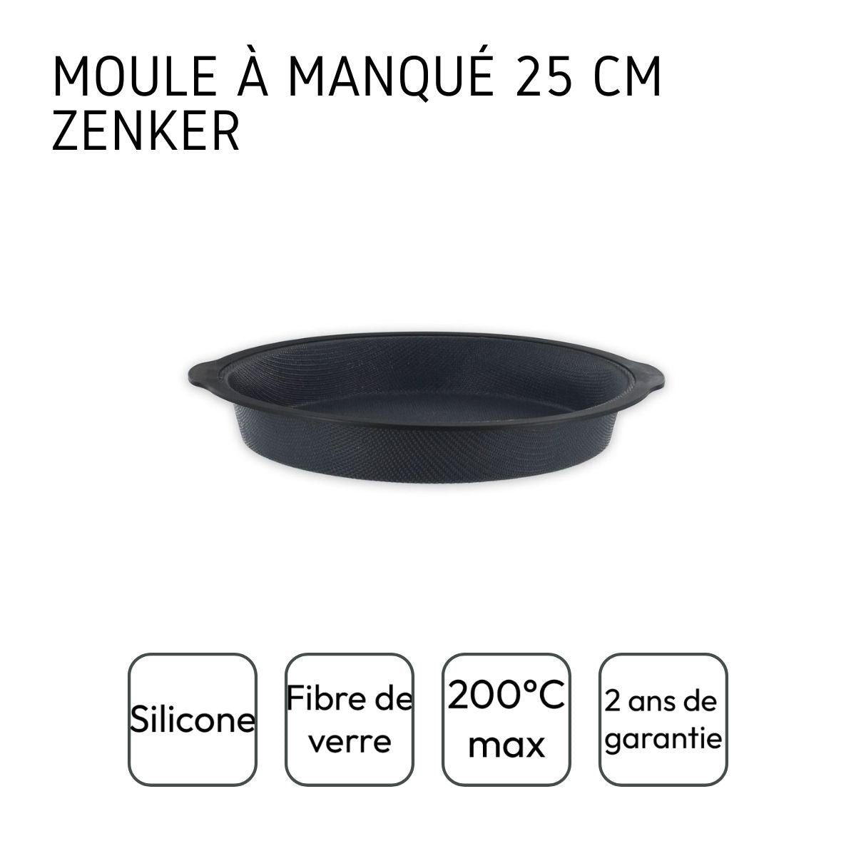 Moule à manqué 25 cm Zenker Silicone fibre de verre