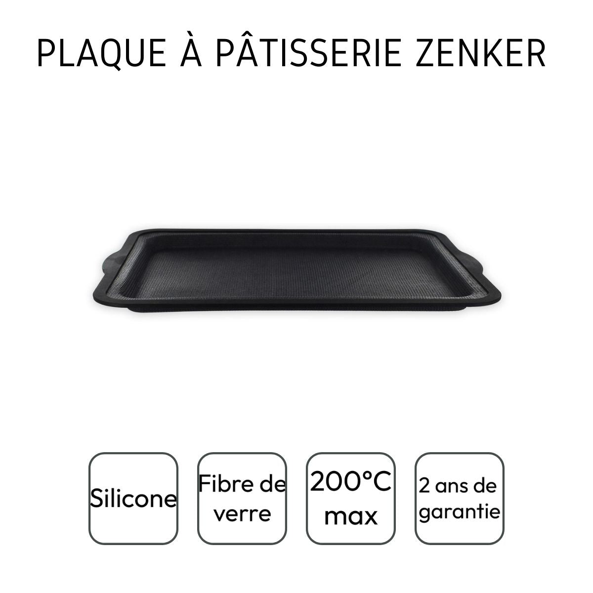 Plaque à pâtisserie rectangle Zenker Silicone fibre de verre