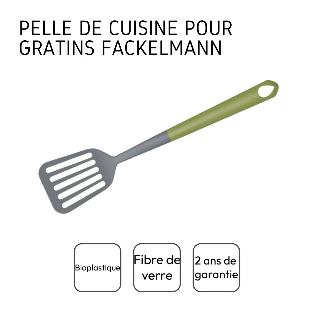 Pelle de cuisine ajourée 33 cm Fackelmann Gamme Zéro