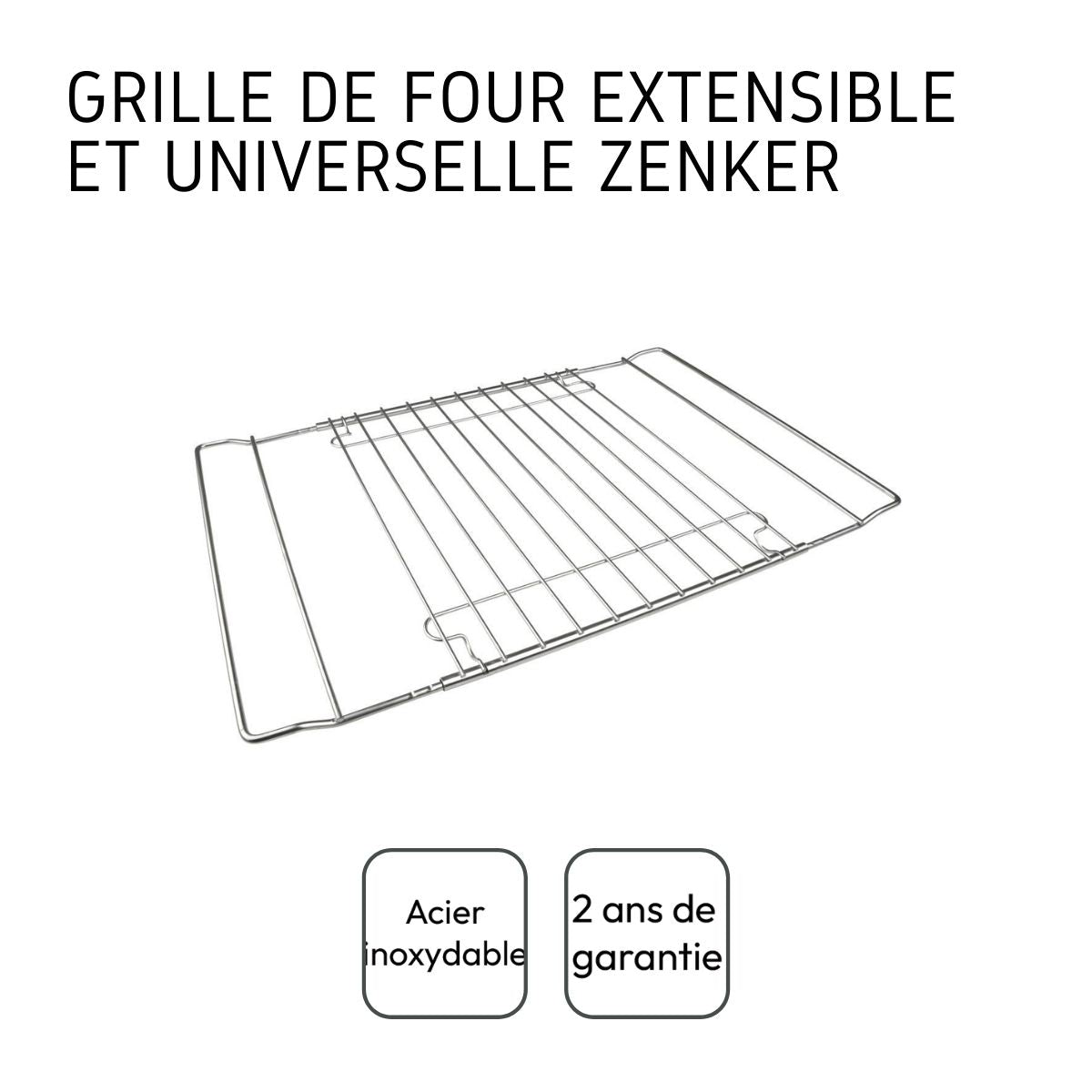 Grille de four extensible et universelle Zenker Spécial Cooking