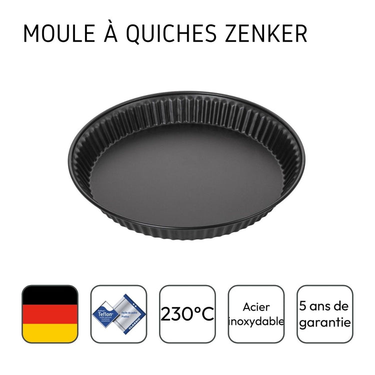 Moule à quiche lorraine 28 cm Zenker Spécial Countries