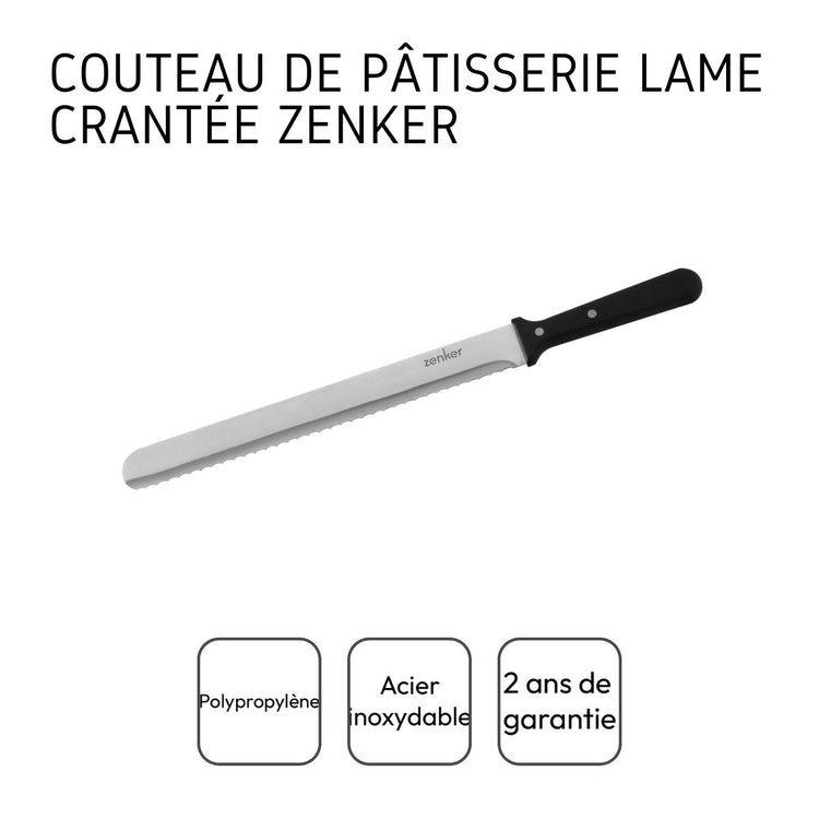 Couteau professionnel pour gâteau Zenker