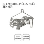 Lot de 10 emporte-pièces de Noël sur cintre Zenker