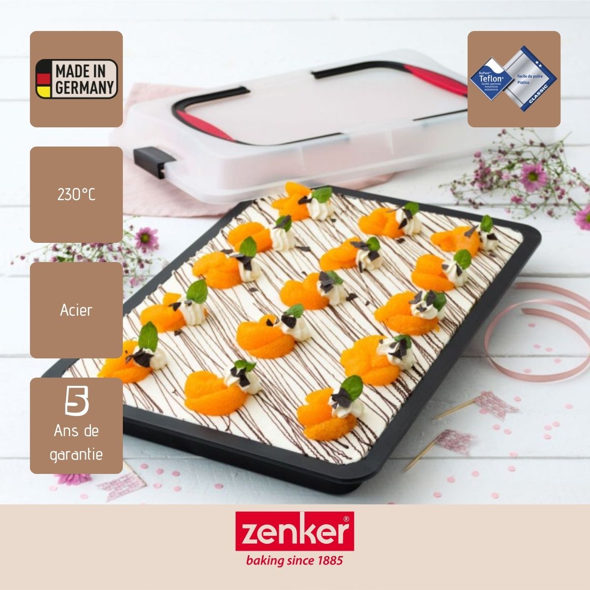 Plaque de cuisson 42 cm avec couvercle Zenker Special To Go