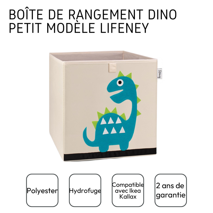 Boîte de rangement "dinosaure diplodocus" , compatible avec l'étagère IKEA KALLAX Lifeney