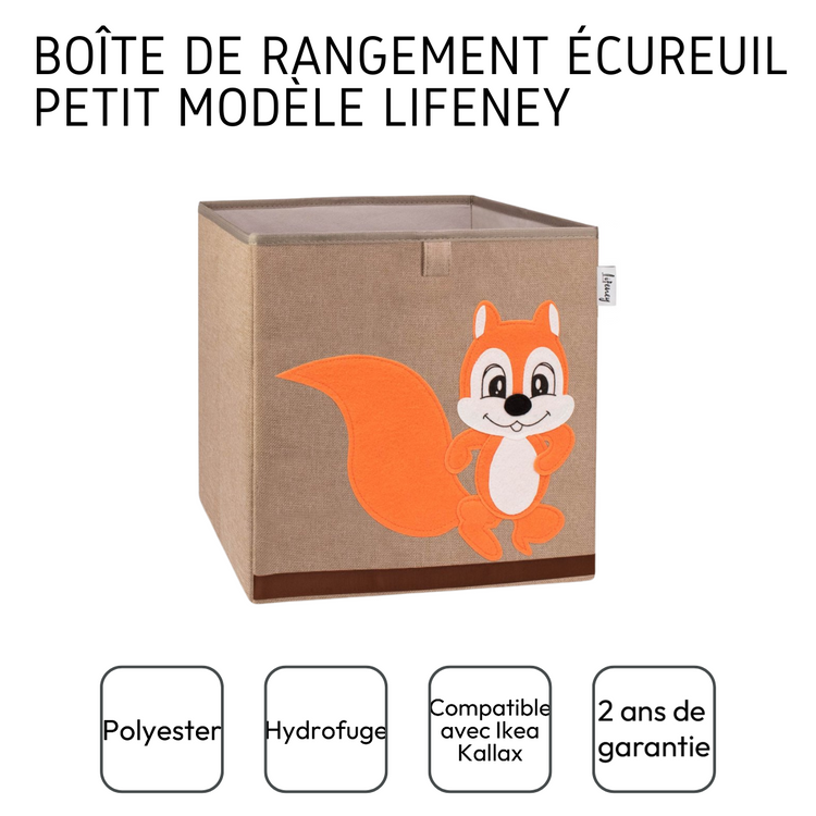 Boîte de rangement "écureuil" , compatible avec l'étagère IKEA KALLAX Lifeney