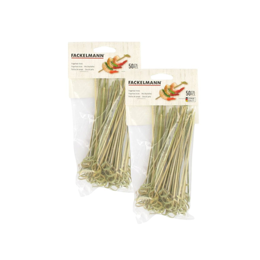 Lot de 100 pics à brochettes en bambou de 15 cm Fackelmann Wood Edition