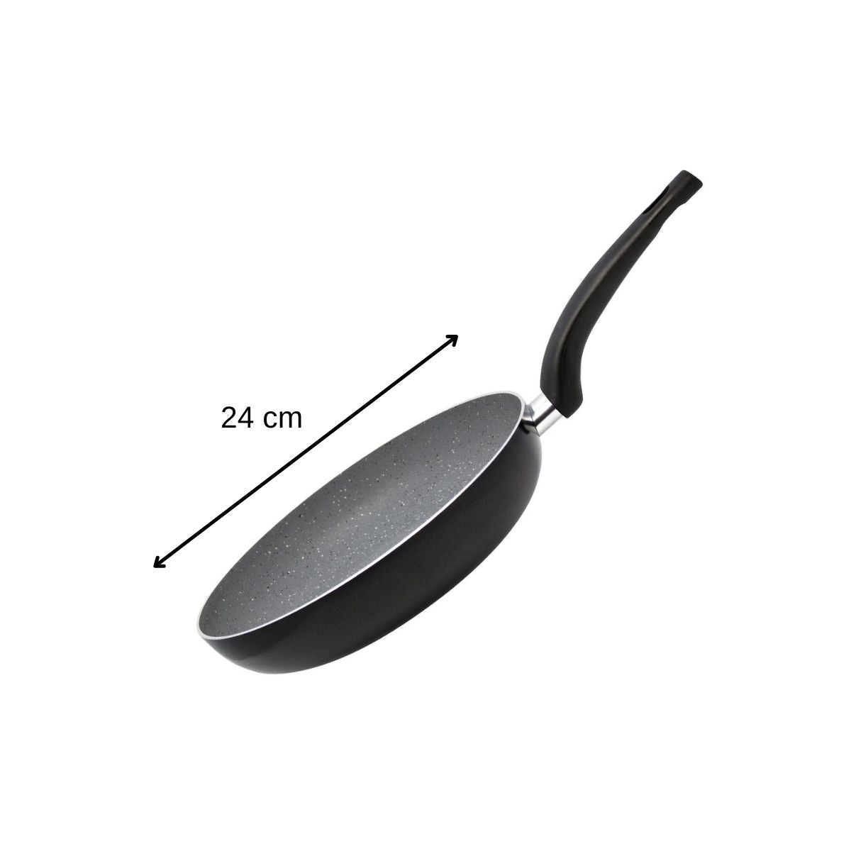 Lot de deux poêles à frire en aluminium de 20 cm et 24 cm Elo Dolomit