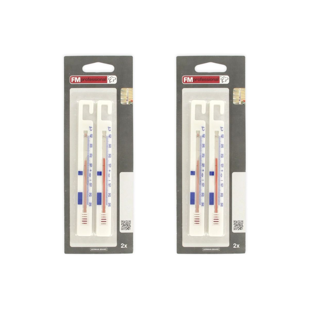 Lot de 4 thermomètres réfrigérateur FM Professional