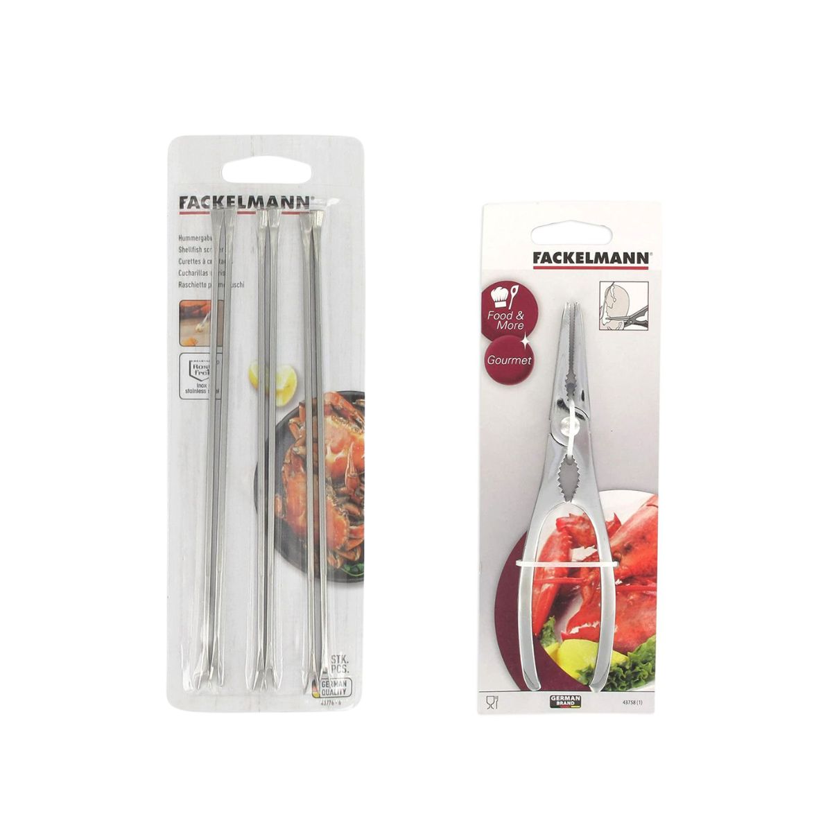 Ensemble de 2 ustensiles de cuisine pour crabes et homards Fackelmann Spécialités Culinaires