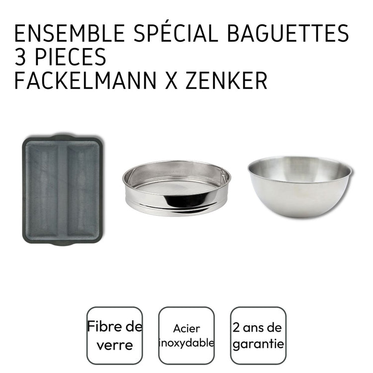 Ensemble 3 ustensiles spécial baguette Zenker x Fackelmann