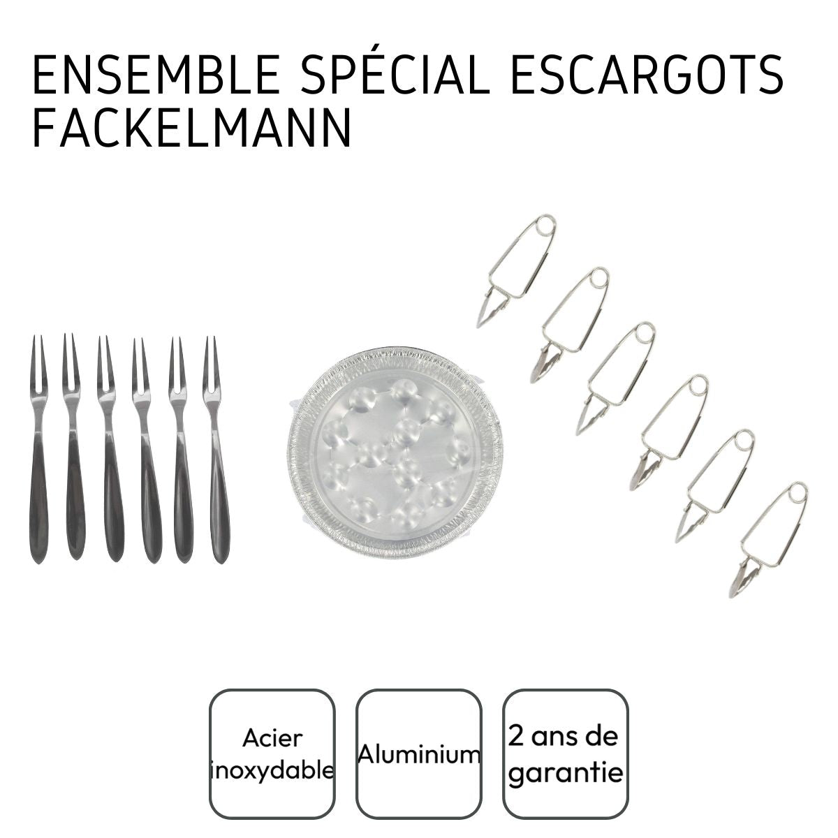 Ensemble spécial escargots Fackelmann