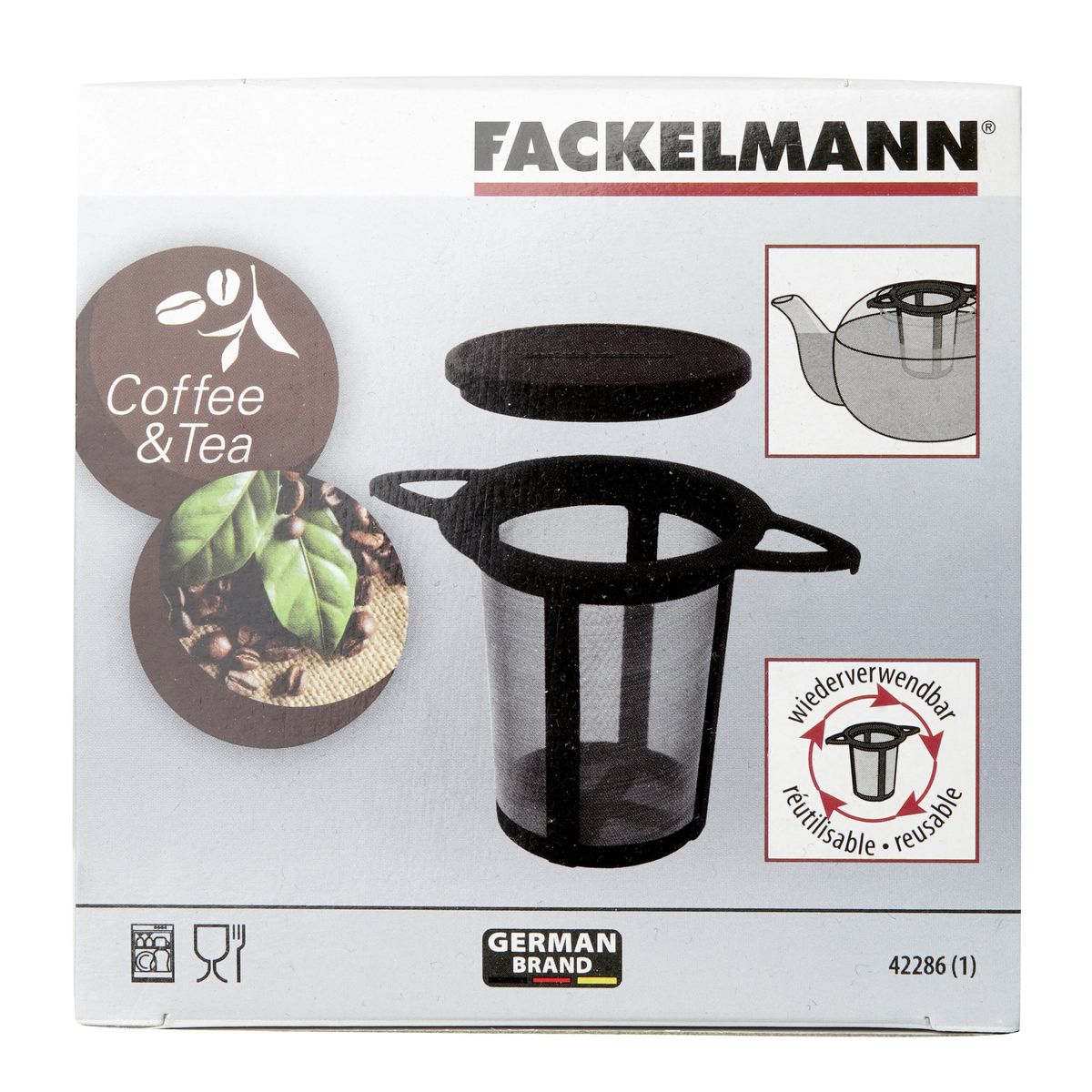 Filtre à thé réutilisable pour théière et tasse à thé Fackelmann