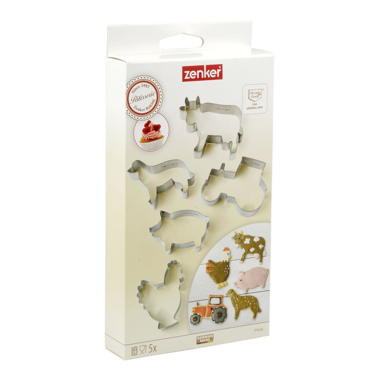 Ensemble d'emporte-pièces ferme, 9,9x5,7x2,5 cm